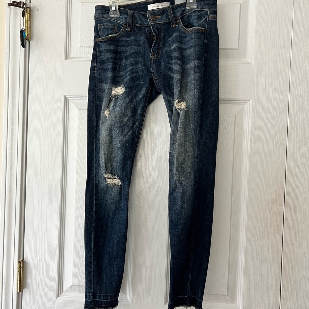 Eunina low rise skinny crop jeans